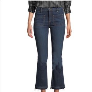 Veronica Beard Cropped Patch Pocket Jeans 27